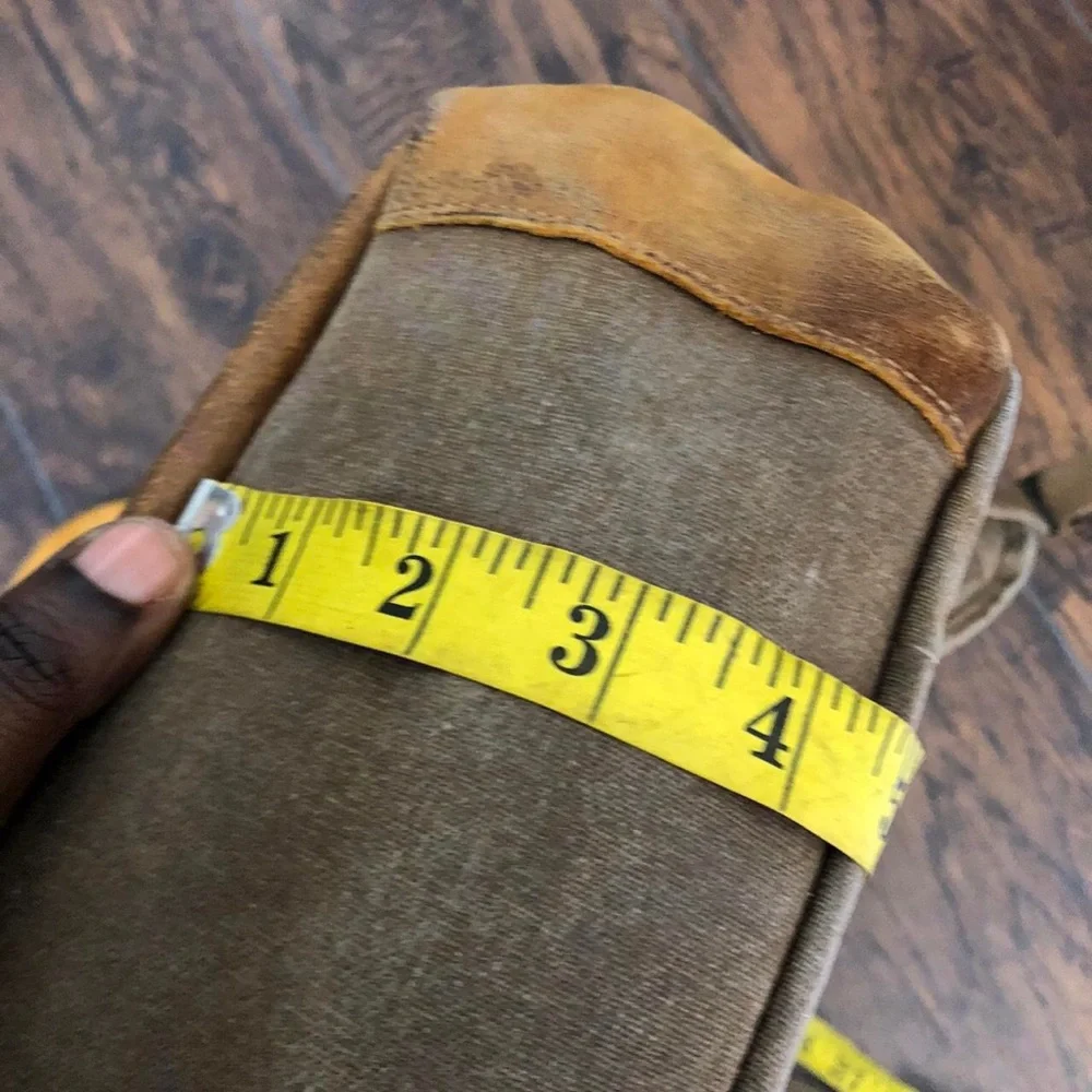 Vintage Leather Waxed Canvas Backpack Outdoor Sports Hiking Bag Travel Academia